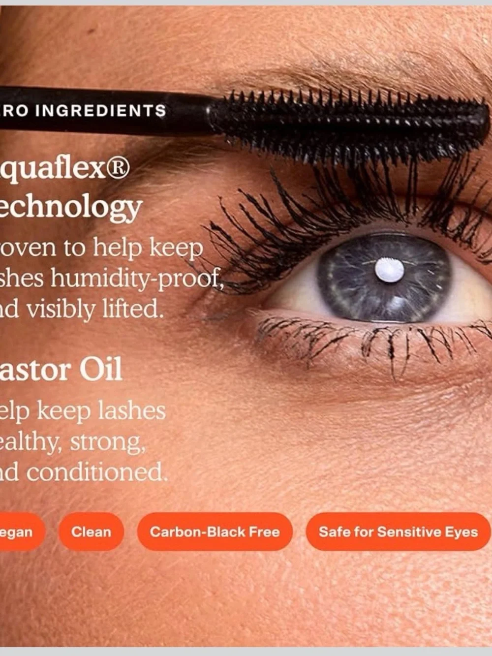 Tower 28 Pink Mascara Tube with Orange Accent-Jet